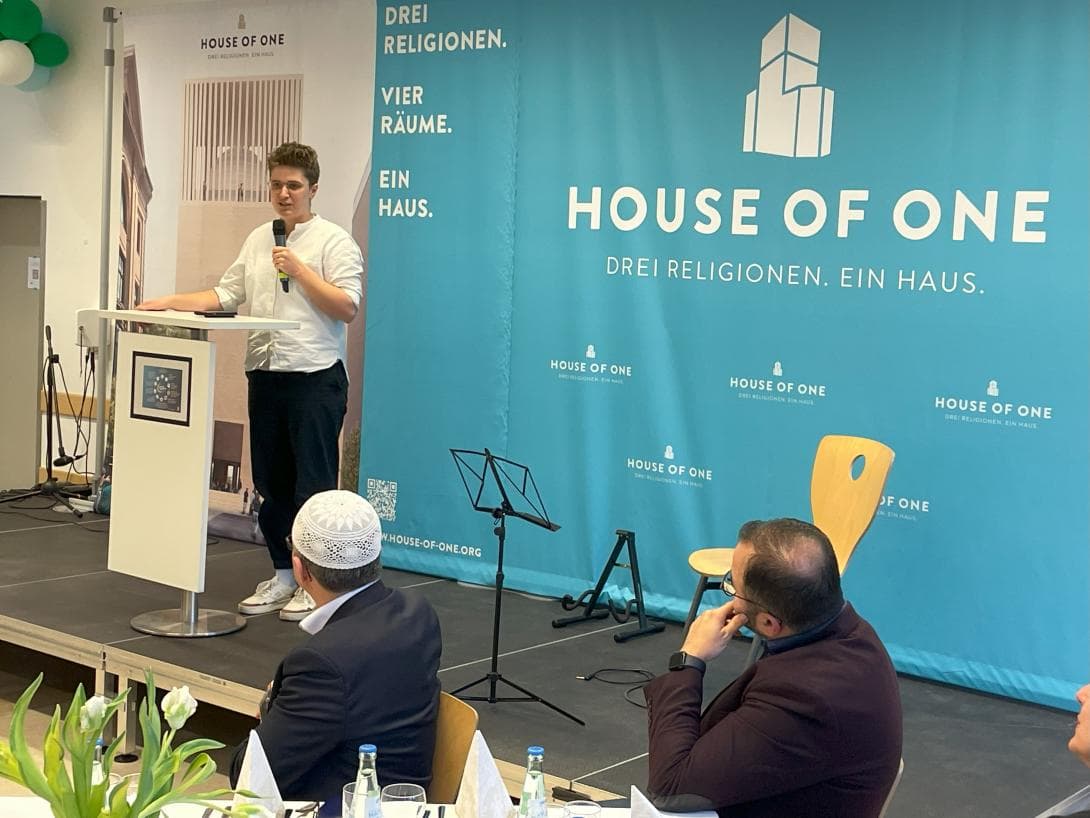 Interreligiöser Iftar des House of One: Anna-Nicole Heinrich, Präses der Synode der Evangelischen Kirche Deutschland EKD