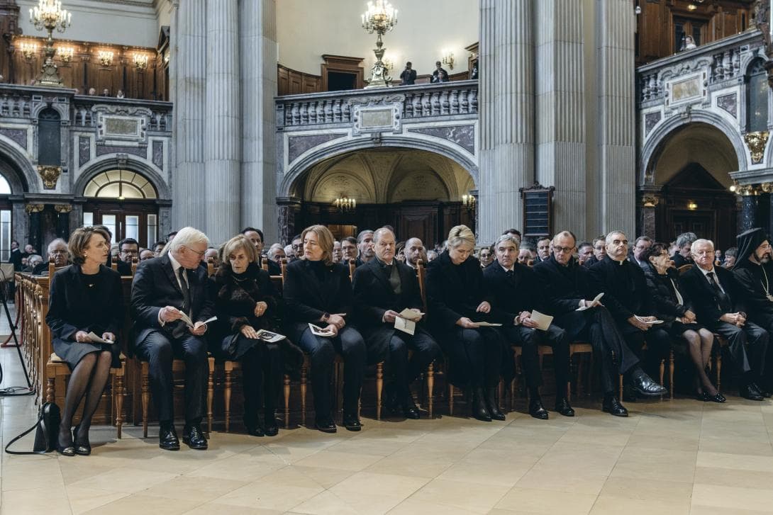 Gedenkgottesdiensts  für Wolfgang Schäuble  im Berliner Dom unter Beteiligung des House of One/ Memorial service for Wolfgang Schäuble in Berlin Cathedral with participation of the House of One