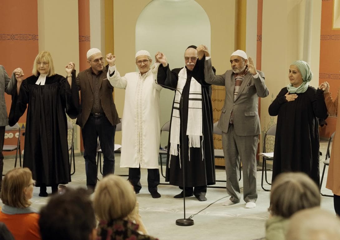 Juden, Christen und Muslime des House of Ones und andere kamen im Rahmen der Muslimischen Kulturwoche in der Wilmersdorfer Moschee in Berlin zu einem gemeinsamen Friedensgebet zusammen. ©Susanne_Bohlmann