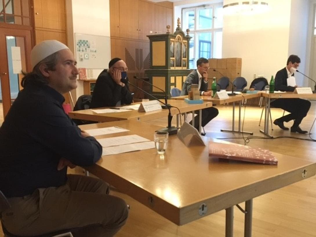 Imam Pfarrer Rabbiner Kadir Sanci Gregor Hohberg Andreas Nachama 