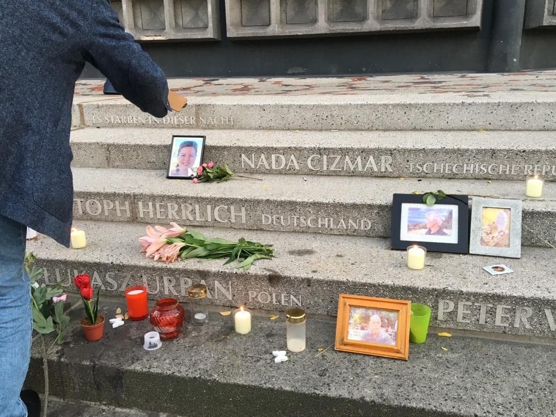Namen der Opfer des Terroranschlags auf dem Breitscheidplatz in Berlin. 